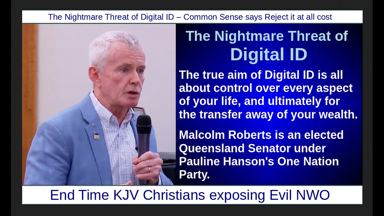 The Nightmare Threat of Digital ID – Common Sense says Reject it at all cost
