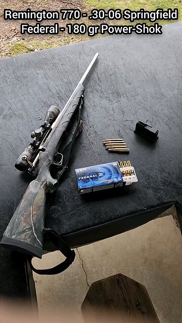 Remington 770 - .30-06 Springfield Chronograph (Federal 180 gr Power-Shok)