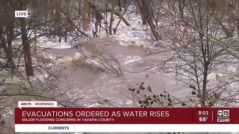 Nick Ciletti in Yavapai County Wednesday morning covering flooding and evacuations
