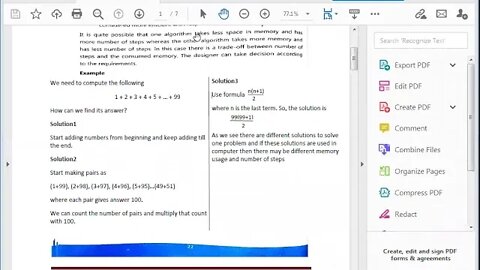 Class 8th | Computer Lecture 1 | Efficiency of an Algorithm