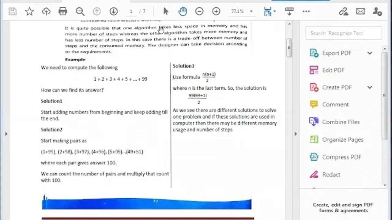 Class 8th | Computer Lecture 1 | Efficiency of an Algorithm