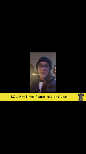 LOL: Kat Timpf Reacts to Lions' Loss