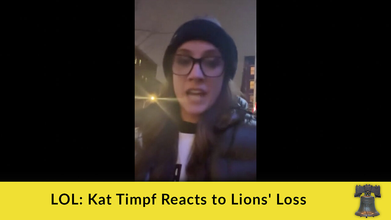 LOL: Kat Timpf Reacts to Lions' Loss