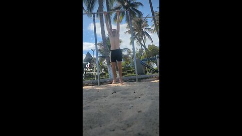 Doing pullups