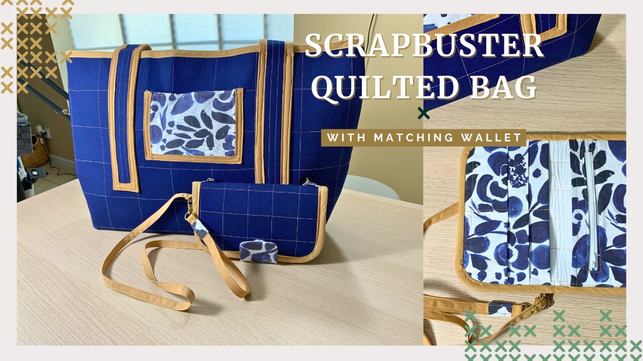 Craft With Me | DIY Quilted Tote Bag and Wallet Scrapbuster Project