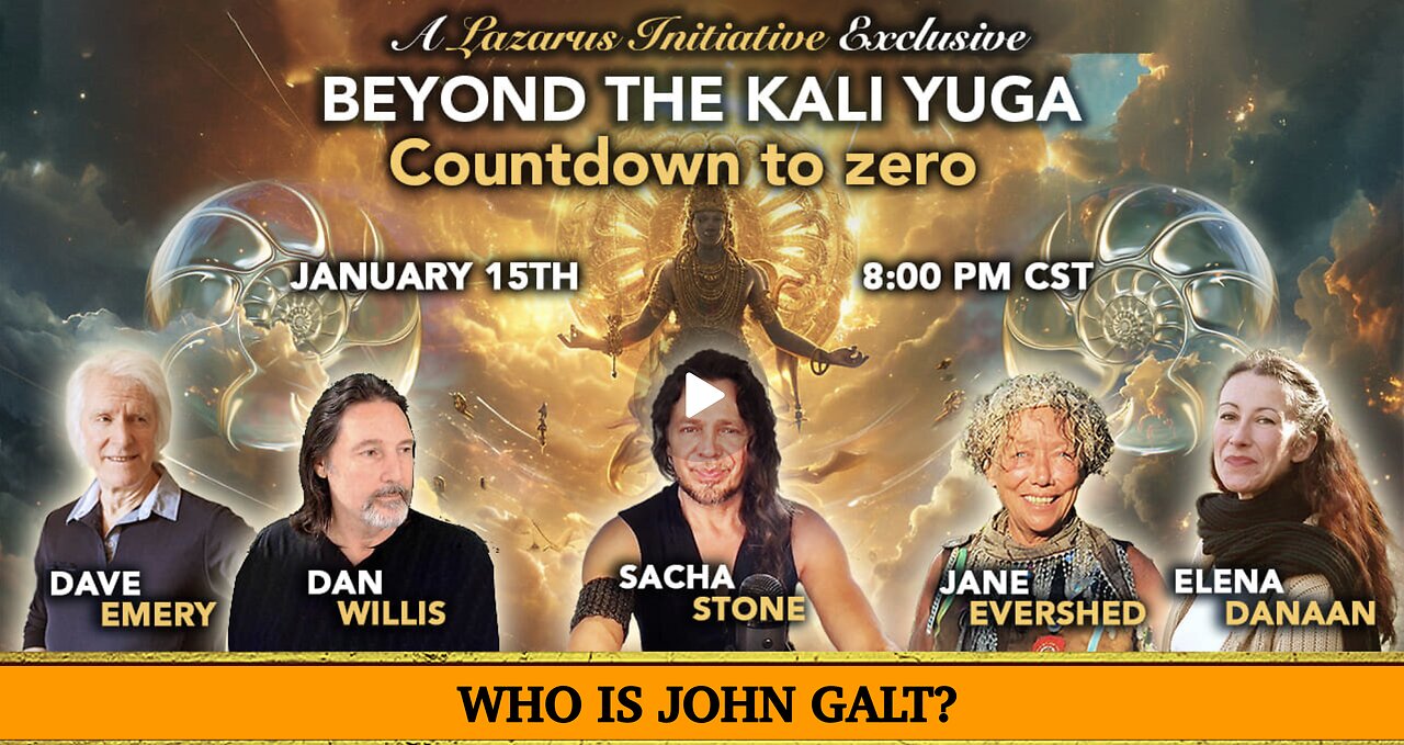 SACHA STONE-W/ BEYOND THE KALI-YUGA. SACHA IS JOINED BY AN ESTEEMED PANEL DISCUSS OUR WORLD