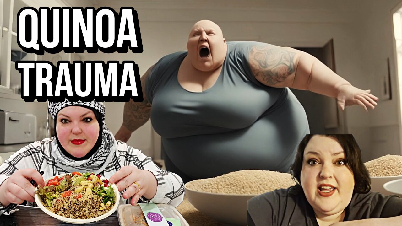 AI Generated Video: Foodie Beauty Talks About Quinoa Trauma