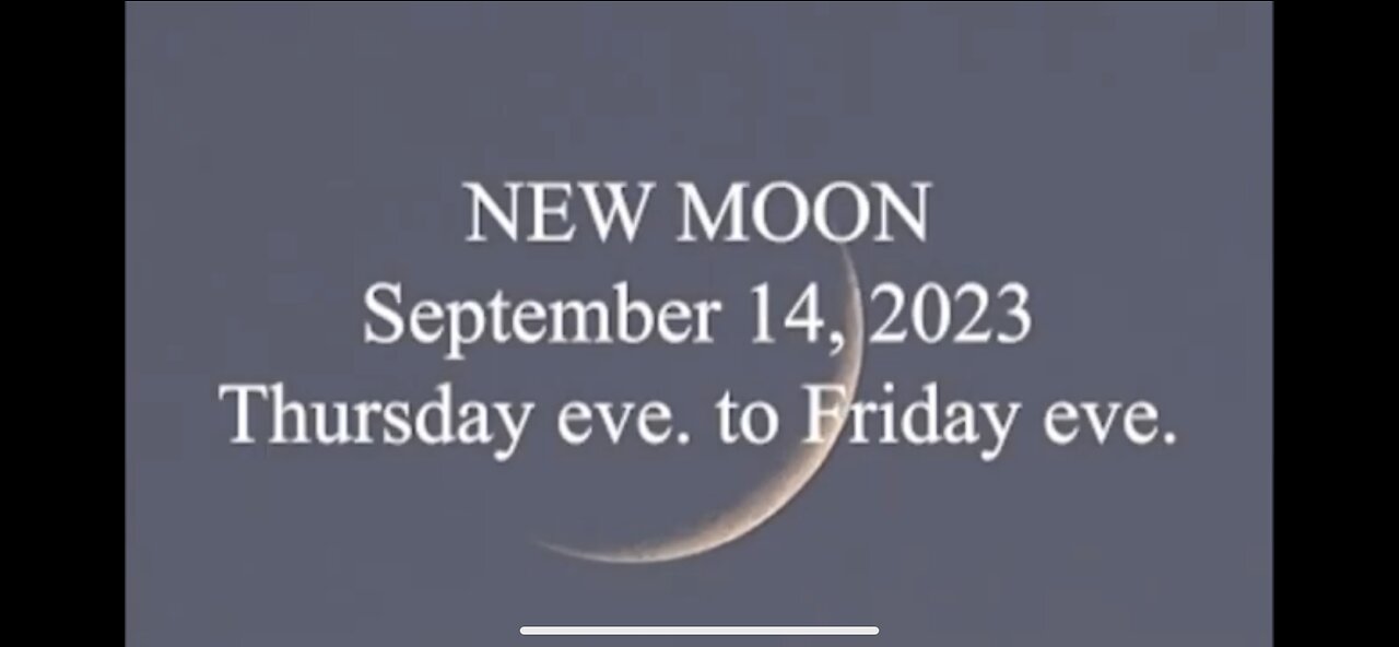 New Moon September 14th 2023 Thursday Eve to Friday Eve