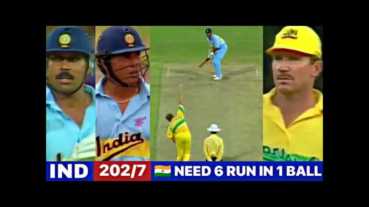 India Vs Australia 1991 Final Full Match Highlight | What a nail biting thriller match🥇🏅 Ind Vs Aus