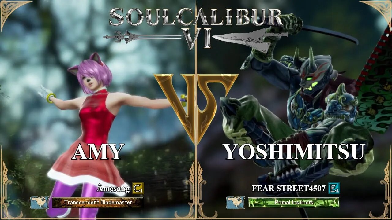 Amy (Amesang) VS Yoshimitsu (FEAR STREET4507) (SoulCalibur VI — Xbox One Ranked)