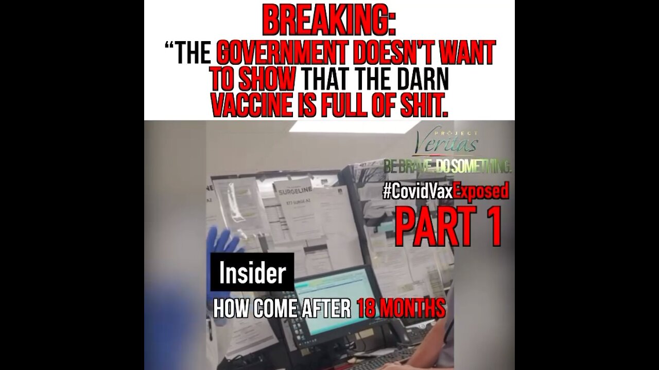 Government whistleblower “The vaccine is full of shit”