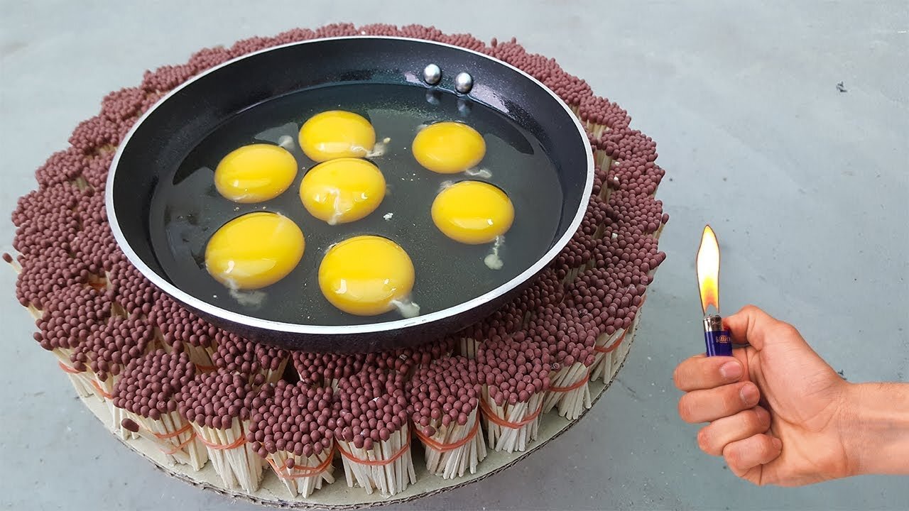 Millions of Match Sticks VS Eggs | Boom 💥🔥 🤯