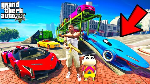 Franklin Delivering MILLIONAIRE SUPER CARS in GTA 5 -#012 SHINCHAN and CHOP