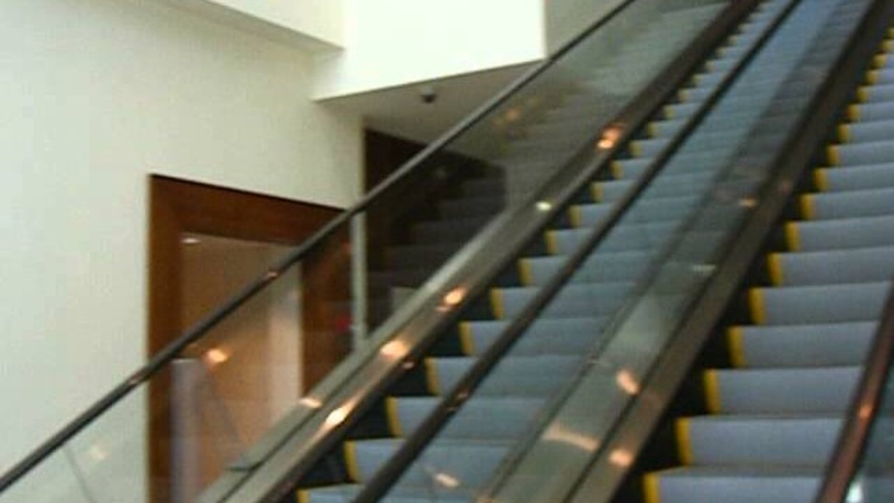 The Media discovers the most interesting escalator in the world at RNC Boston