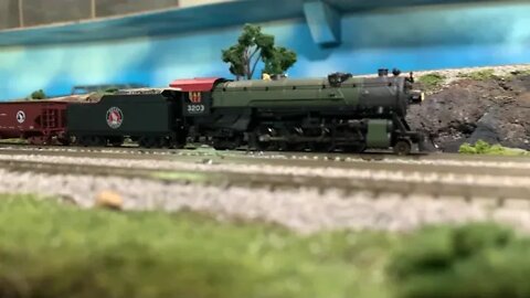 N Scale pulling some ballast to the pass