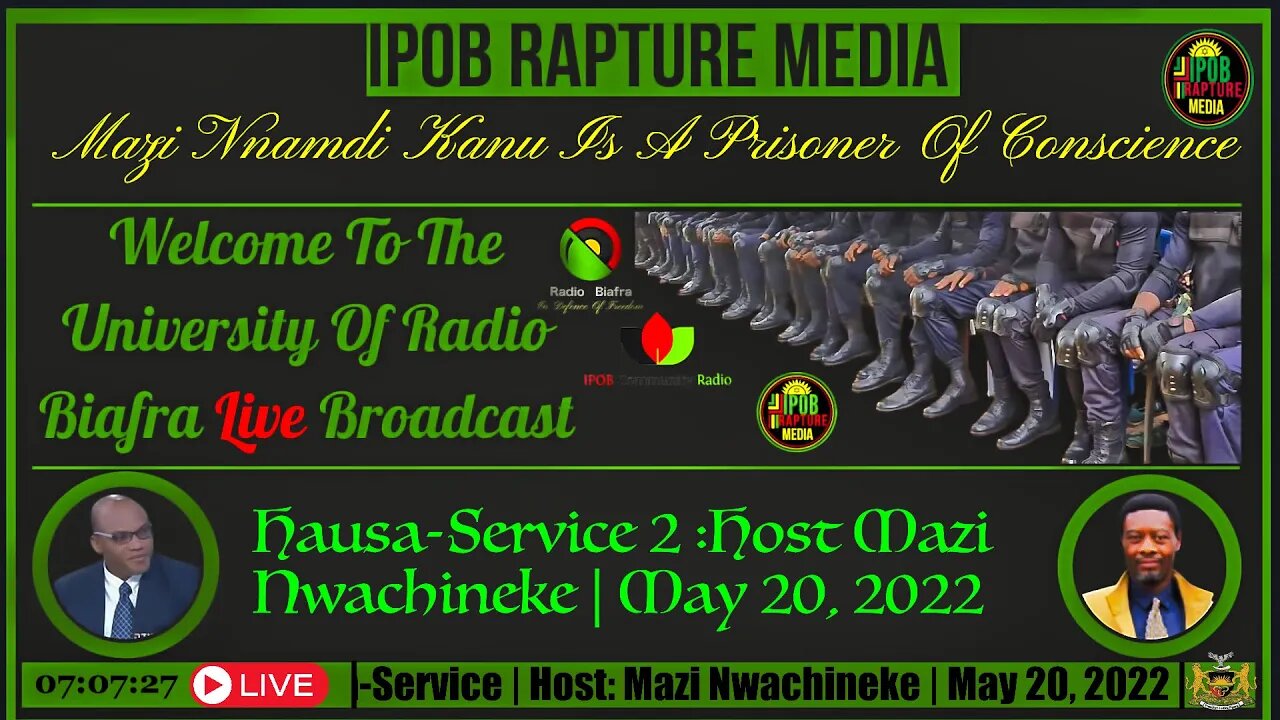 Welcome To The University Of Radio Biafra | Hausa-Service 2 | Host:Mazi Nwachineke | May 20, 2022