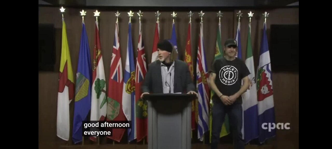 Freedom Convoy representatives speak to the media in Ottawa – February 16, 2024