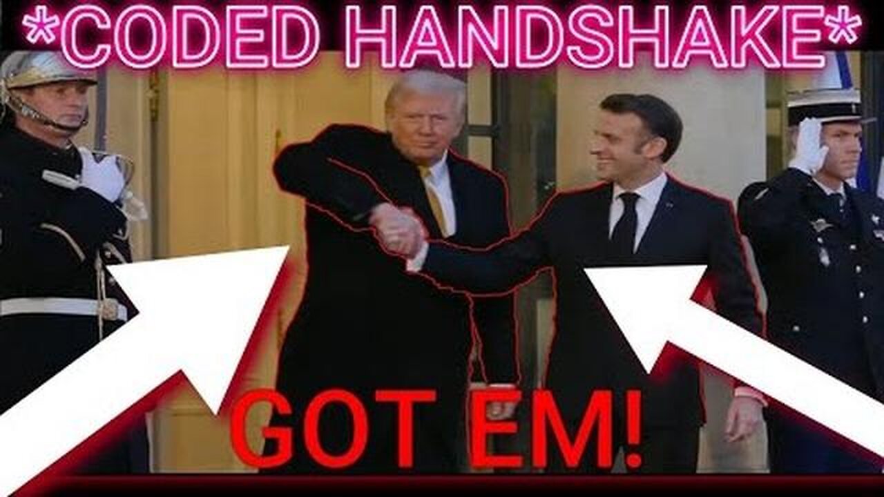 Trump's *STRANGE & CODED* Handshake with President of France