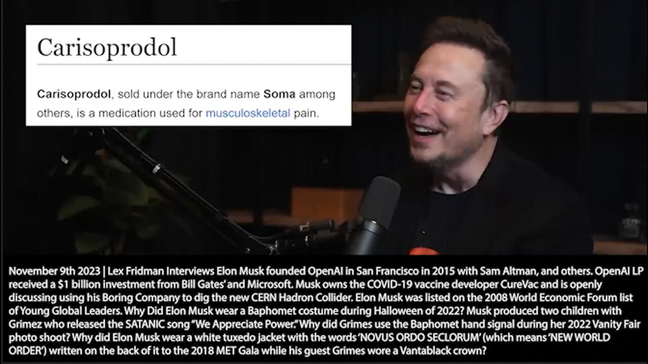 Elon Musk | "Tell Us About the Drug Called SOMA." - Elon Musk | Elon Musk Discusses SOMA, Brave New World + "We Will Now See a New Class of Useless People. Keep Them Happy with Drugs & Computer Games" - Yuval Noah Harari