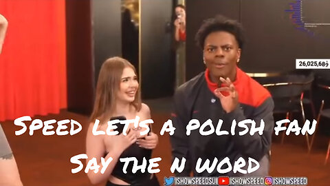 IShowSpeed let's a Polish fan say the N word live on stream