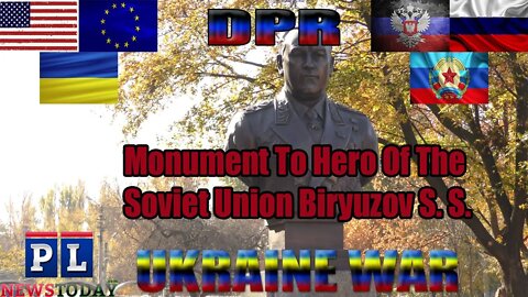 Donetsk. Opening of the bust to the Hero of the USSR, Marshal S. S. Biryuzov