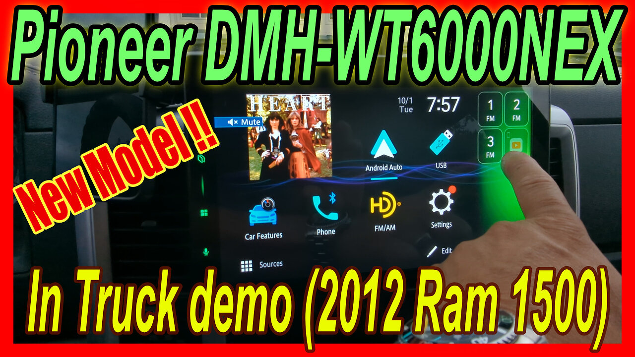 Pioneer DMH-WT6000NEX! In vehicle DEMO [Ram 1500]