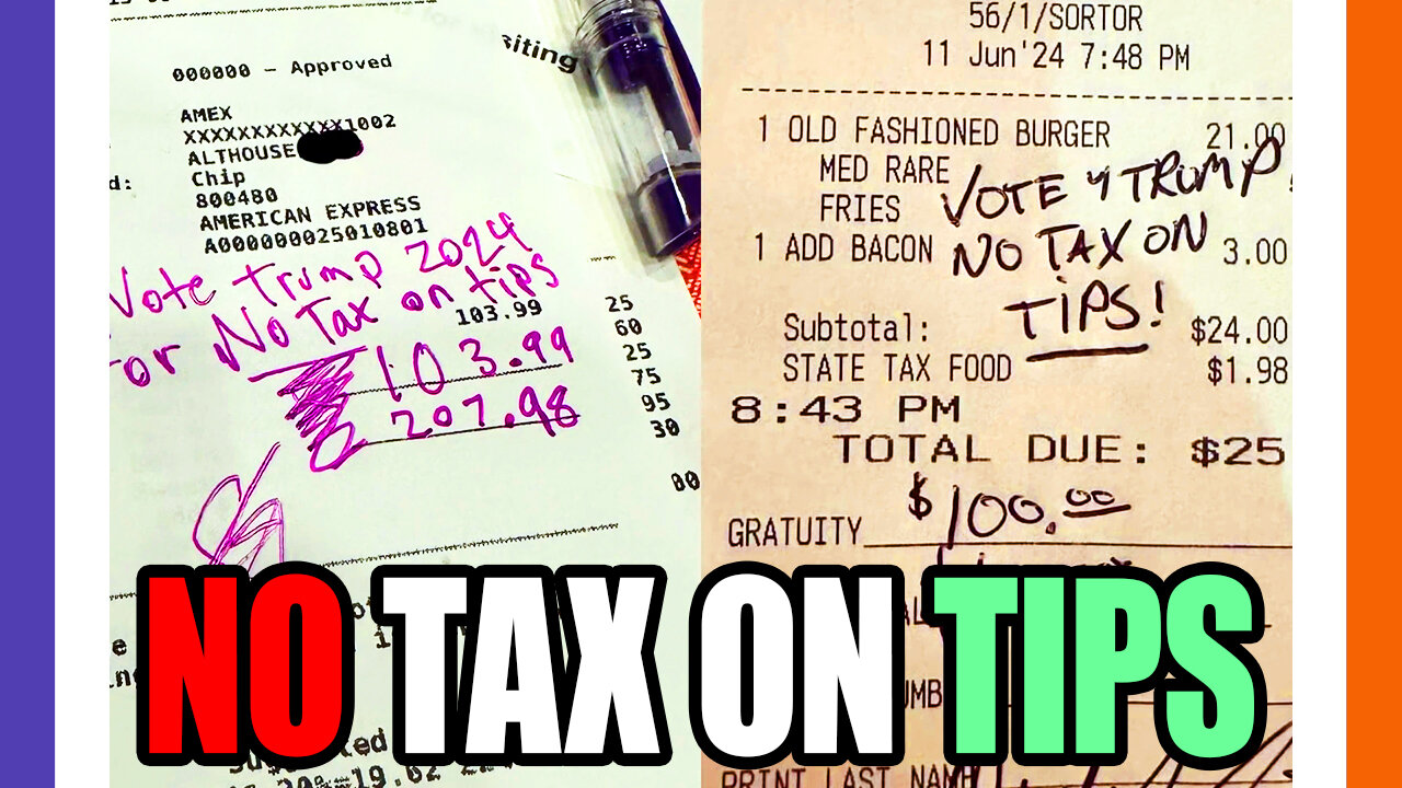 Trump To End Taxes On Tips NATIONWIDE