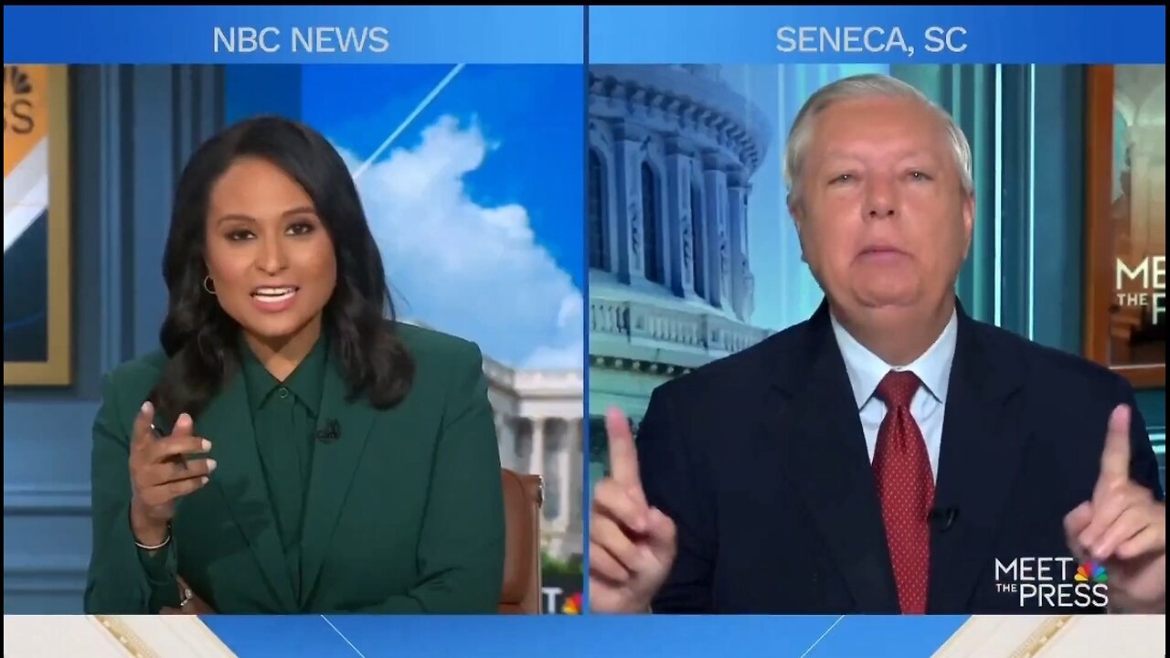 Sen Lindsey Graham Laughs At NBC Host When She Defends Kamala's Position On Fracking