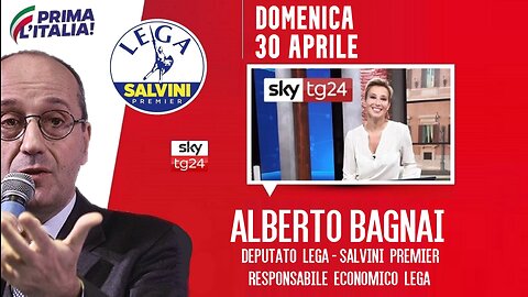 🔴 Interventi dell'On. Alberto Bagnai, ospite ad "Agenda" su SkyTg24 (30/04/2023).