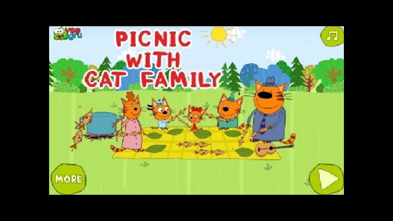 Picnic with Three Cats
