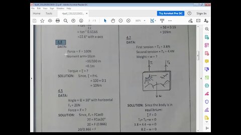 PHYSICS Class 8th CH#4Num #4 2 to4 5