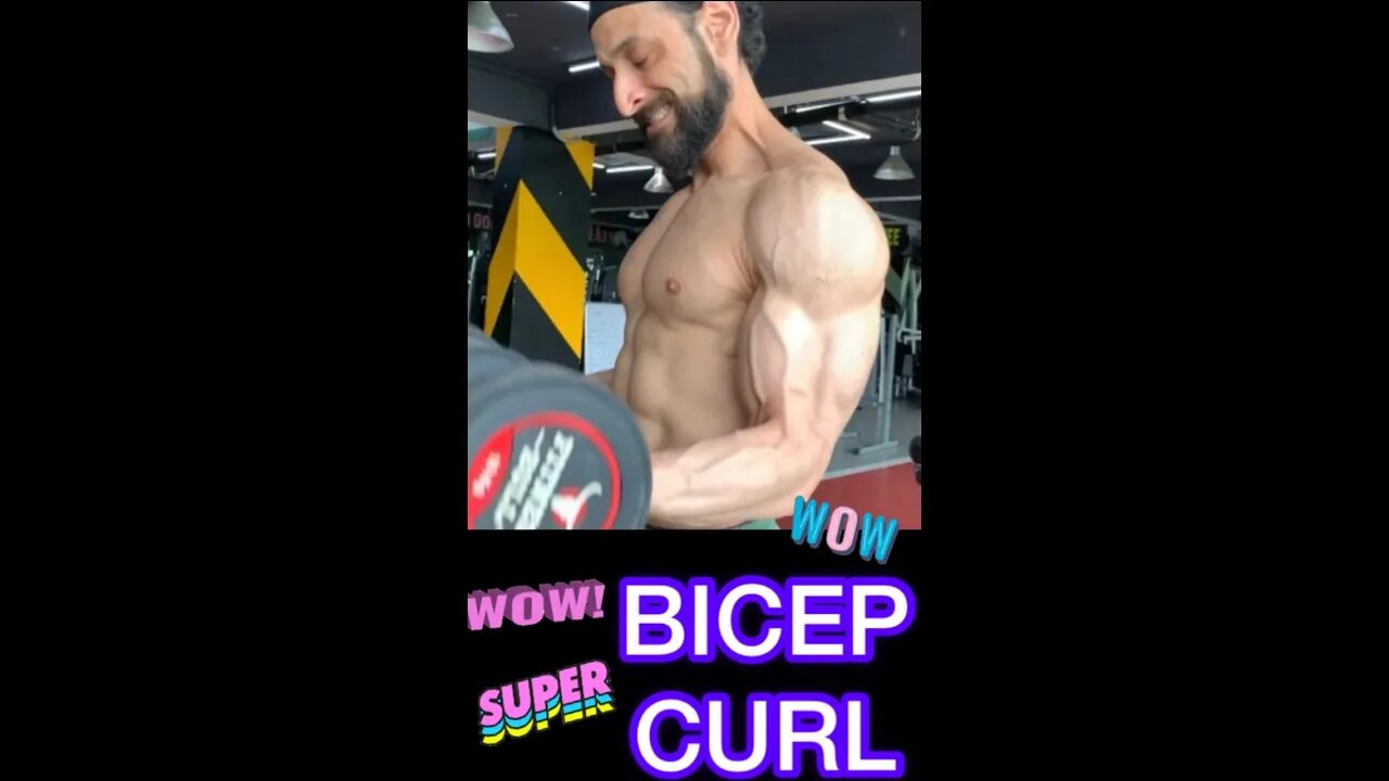 🔥💪🏻 BICEP CURL #shorts #youtubeshorts