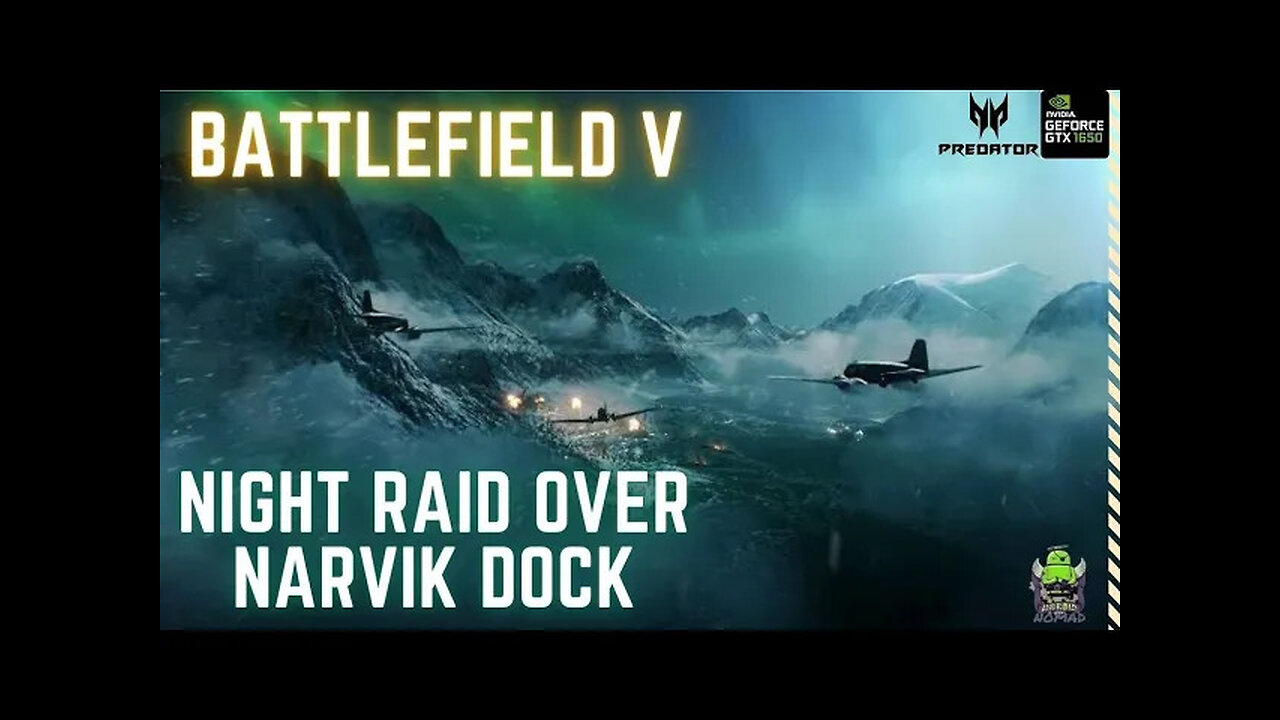 Battlefield V:- Norway 1940 (Campaign Walkthrough) Night Raid Over NARVIK DOCK