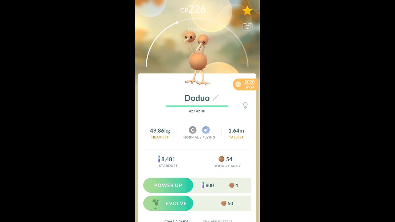 Doduo Evolves into Dodrio in Pokemon GO #pokemon #pokemogo