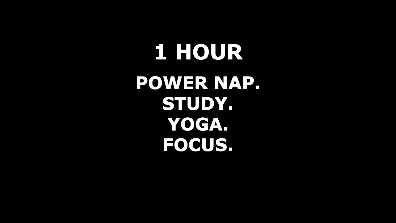 Heavy Rain & Thunder Sounds for 1 HOUR Sleep (BLACK Screen) | White Noise | Power Nap, Study, Focus