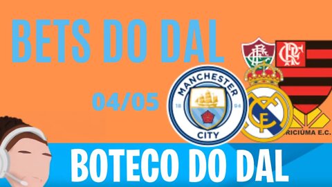 Palpite de Futebol 04 de Maio - Real MAdrid x Man City, Libertadores, Sulamericana e Serie B