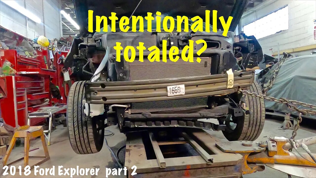 Rebuilding a Ford Explorer Limited AWD front sway collision part 2