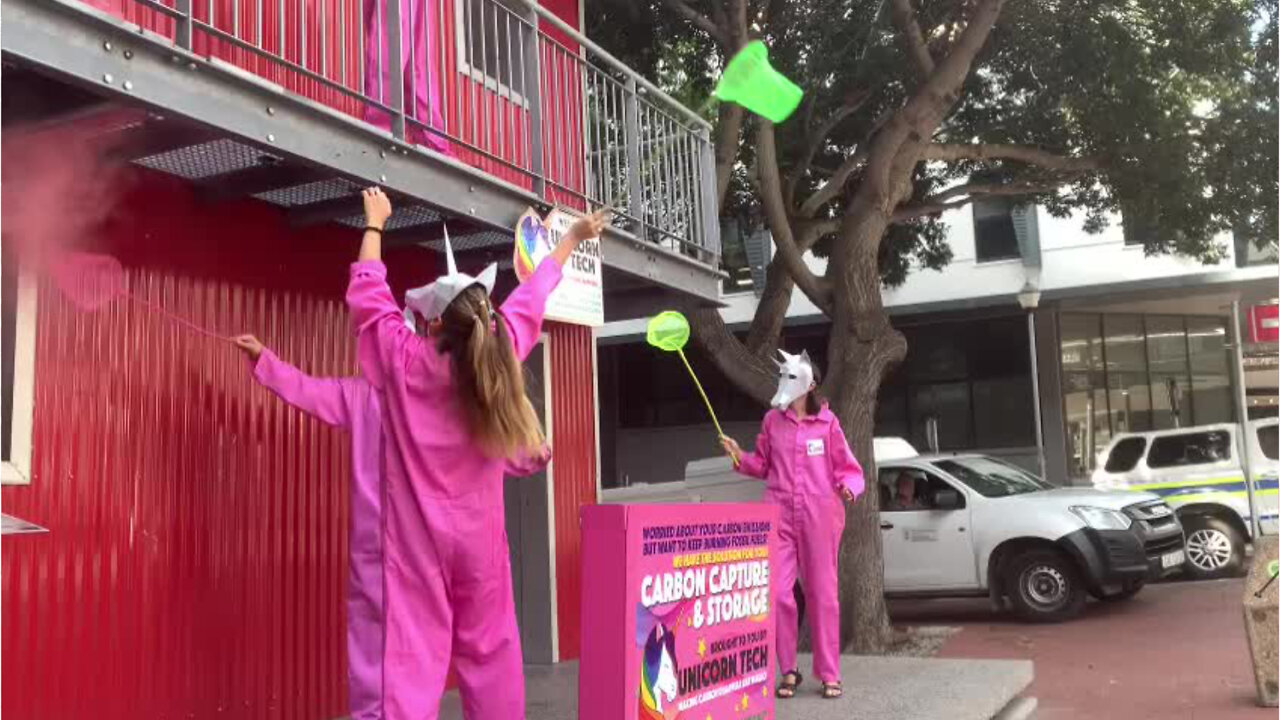 WATCH: Extinction Rebellion Street Theatre in Cape Town