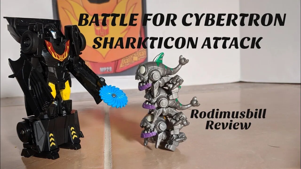 Transformers Cyberverse BATTLE FOR CYBERTRON - CYBERTRONIAN VILLIANS SHARKTICONS VS HOT ROD Review