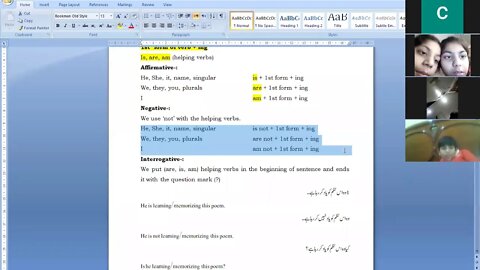 English B Class IV 15 12 2020