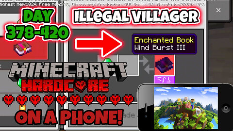 Day 378-420 Completed on my Hardcore Bedrock World (non select seed)