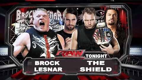 Shield attack Brock lesnar OMG must see