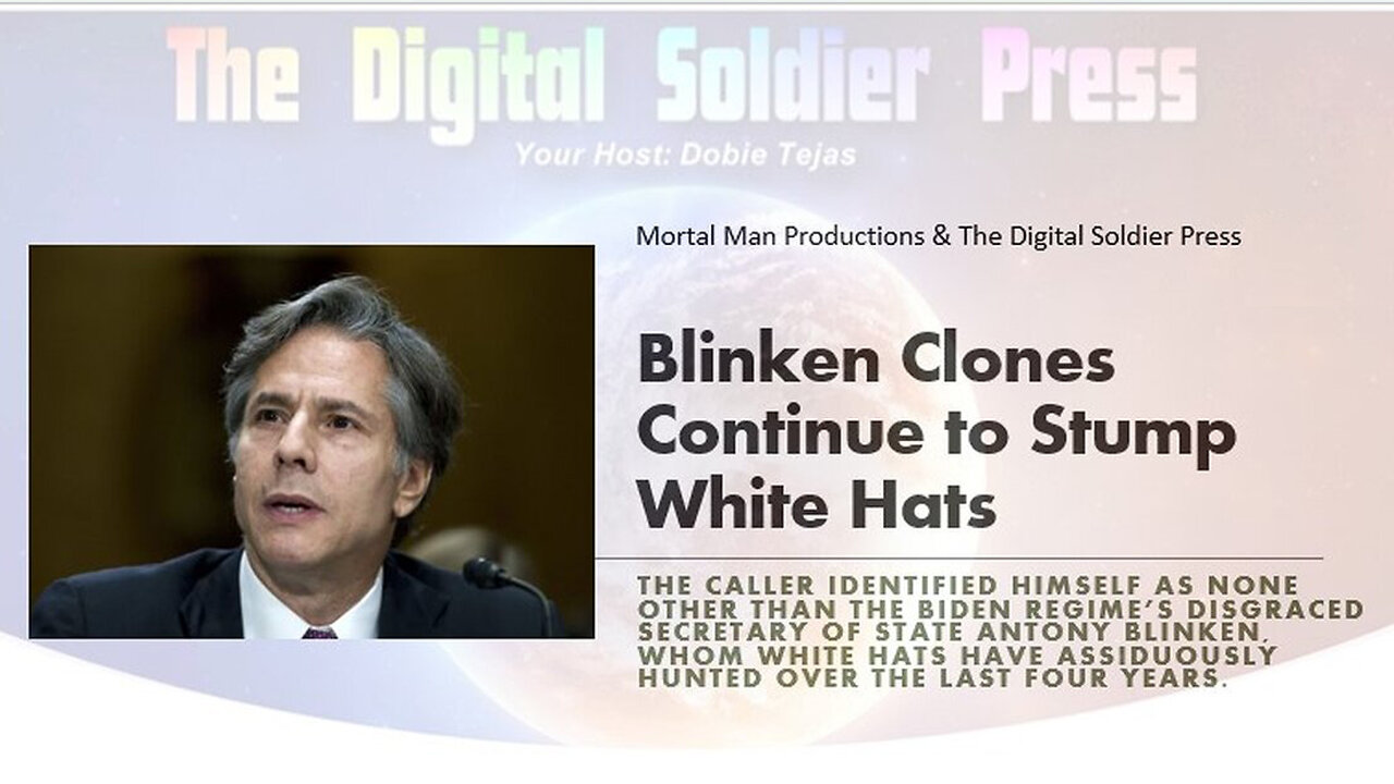 Antony Blinken Clones Continue to Stump the White Hats