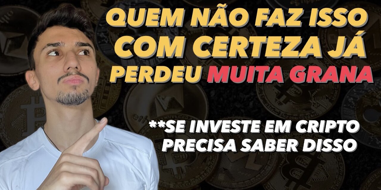 MELHOR ESTRATÉGIA PRA NÃO PERDER DINHEIRO COM CRIPTOMOEDAS