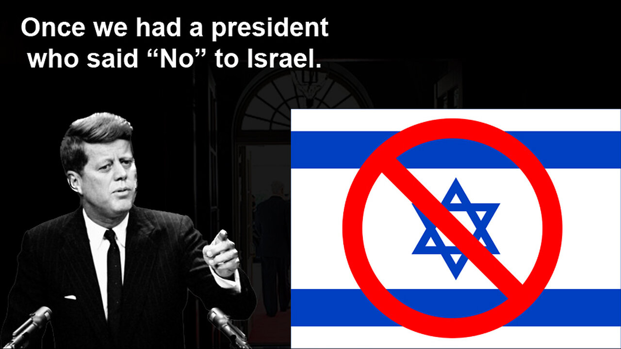 Once we had a president who said No to Israel