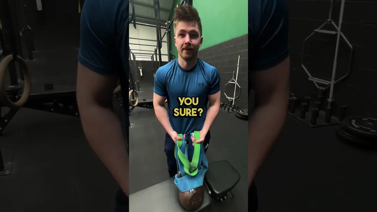 The “Literal” Kettlebell Swing 🛎️➡️😀 What happens when you take Gym exercises too literal 😅😅