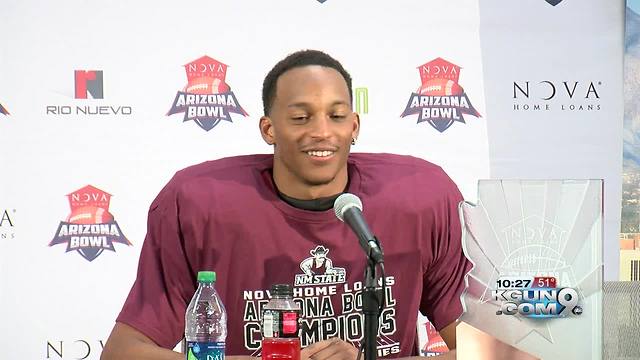 New Mexico State beats Utah State in Arizona Bowl