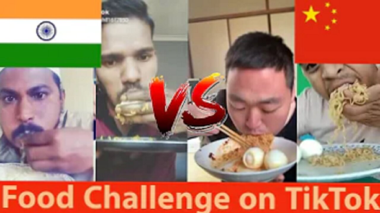 Funny Food Challange On TikTok | Who will win INDIA Vs CHINA | Be Me Stick |