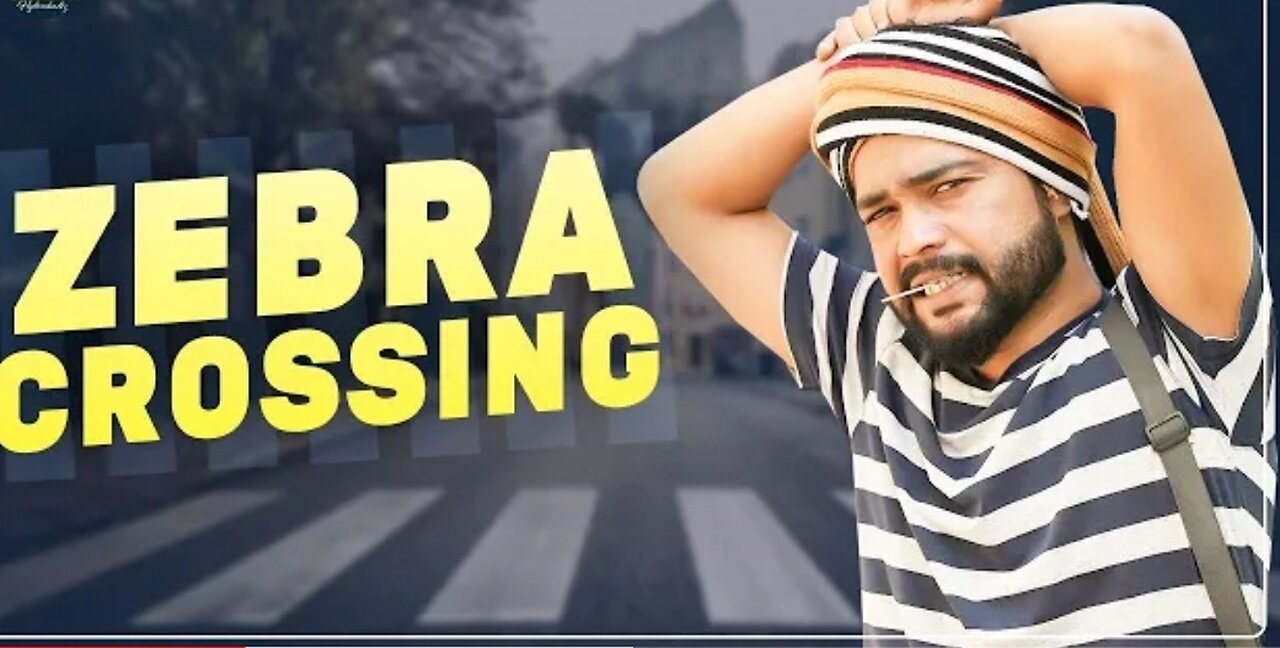 Zebra Crossing Hyderabadi Latest Funny Video. #Hyderabadifunnyvideos