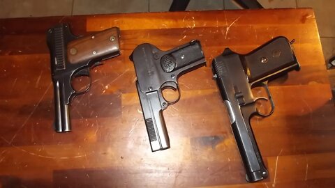 Three Unhinged Pistols